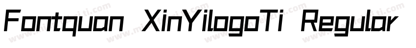 Fontquan XinYilogoTi Regular 语言中文字体转换